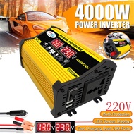 X04000W Car Inverter LED Display Multifunction 2 USB Power Converter Charger Adapter