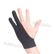 2 Fingers Drawing Glove Anti-fouling Artist Favor Any Graphics Painting Writing