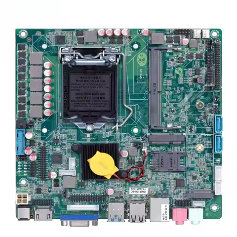 Mini-ITX Motherboard Lga 1155 With Processor Kaby Lake 7th Gen Core I3-7100 7320 H110 Chipset M.2 QM