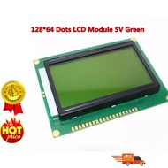 🔥READY ITEMS🔥128x64 DOTS LCD module 5V green screen 12864 LCD with backlight ST7920