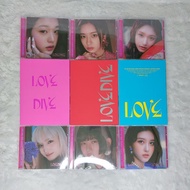 MERAH Album Only Jewel Case Official Ive Love Dive Red Pink Blue Yellow Ver. Version Red Pink Blue Y