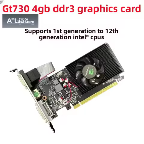 GT730 4GB Graphics Card 128BIT Half Height Low Profile DDR3 Gaming GPU