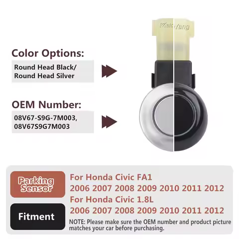 Parking Distance Control PDC Sensor 08V67-S9G-7M003 08V67S9G7M003 For Honda Civic 8 4D FA1 1.8L 2006