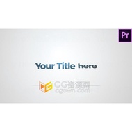 PR template-bright light effect text flip animation introduction company promotion title-CGOWN 30
