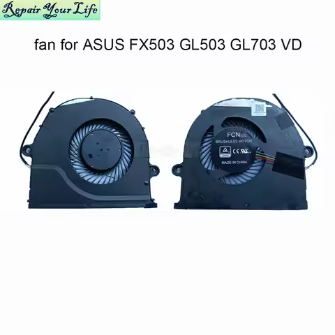 5V Computer Cooling Fans For ASUS ROG FX503 FX503VD GL503VD GL503 GL703VD Gaming Laptop CPU Cooler 1