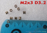 Mur/Brass/Kuningan/Knurl/Insert Nut Laptop Notebook Netbook - M2x3 D3.2mm