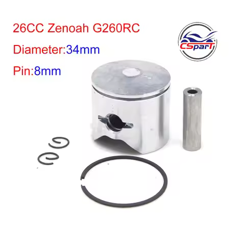 34mm 8mm 26CC Piston Ring Kit for Zenoah G260RC CY HPI Rovan Baja 5b SS 5T / FG / Losi 5ive-T RC Car