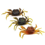 Taiwan Factory Wholesale Double Hook Crab Lure Fake Bait Bionic Soft Bait 3D Soft Crab with Hook Sof