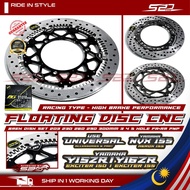 Floating Brake Disc BG Racing NVX Y15 Y16 Universal Use CNC 203 230 260 267 290 300MM 3 4 5 Hole Bre