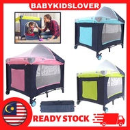 Baby Cot Sliding Door Baby Crib Portable Baby Bed Playpen Baby Playpen Baby Cradle Mosquito Net Katil Baby Katil Budak