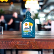 Shell Lubricant Oil Advance AX7 (SCT) 10W-40 (Minyak Hitam Scooter / Skuter)