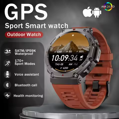Original watch t rex 3 GPS Smart Watch 5ATM Waterproof Built-in Dual-band GNSS Compass Military Spor