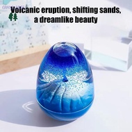 [GrandLarge] Eggshell Volcanic Eruption, Floating Sand Volcanic Eruption Ornament, Acrylic Crystal L