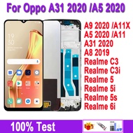 6.5"Original LCD Display For OPPO A9 A5 A31 2020 LCD Display Touch Screen For Oppo A8 2019 A11X for