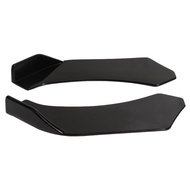 2Pcs Universal Car Front Shovel Bumper Lip Splitter Chin ABS Spoiler Black