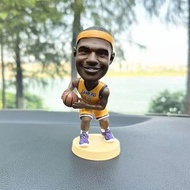 訂購 美國 球隊 洛杉磯湖人 勒邦詹士 詹姆斯  籃球 偶像 明星 卡通模型 搖頭 公仔 人偶 手辦 玩具 擺設 USA NBA basketball player toy Bobblehead fi