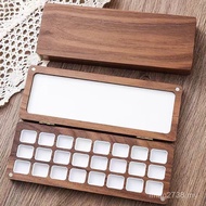 Wooden Box ins Wooden Paint Box Box Wooden Style Color Toning Children's Paint Box Multi-Grid Ready 