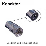 Tv Antenna Connector - Jack drat Male to Jack Antenna Female