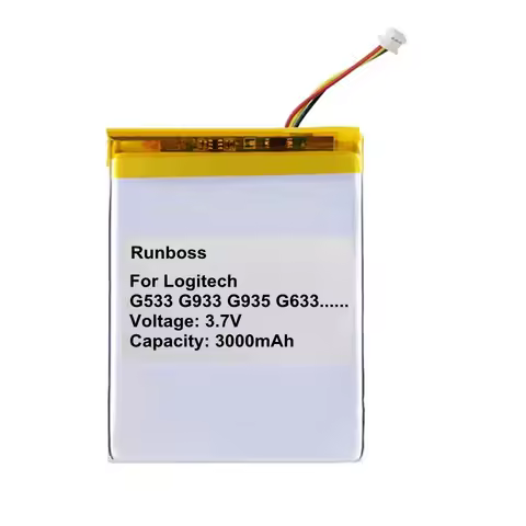 New 3000mAh 533-000132 Mouse Battery For Logitech G533 G933 G533S G933S G935