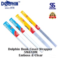 Dolphin Beready Book Cover Wrapper (5M / 10M) Emboss &amp; Clear