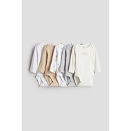 H&M(H&M) 5pcs Long Sleeve Bodysuits Infant Kids 0880118_3