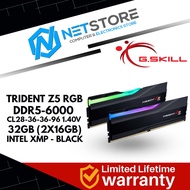G.SKILL TRIDENT Z5 RGB DDR5-6000 CL28-36-36-96 1.40V 32GB (2X16GB) INTEL XMP - BLACK -F5-6000J2836G1