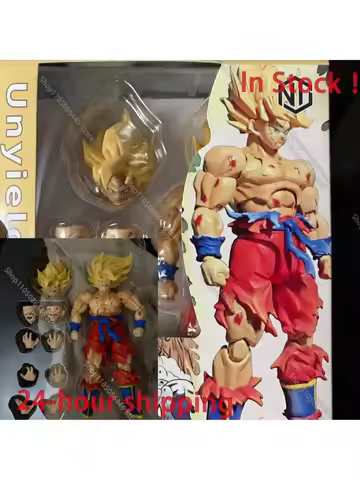 In Stock N&T Studio Dragon Ball Super Saiyan SHF Son Goku Battle Damaged 3.0 Anime Action Figures Ba