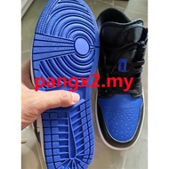 Ready stock AJ1 low top "Royal toe" basketball shoes sports blue black