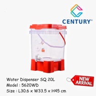 Century 20L square water dispenser juice dispenser water container 5620WD water cooler drink jar bek