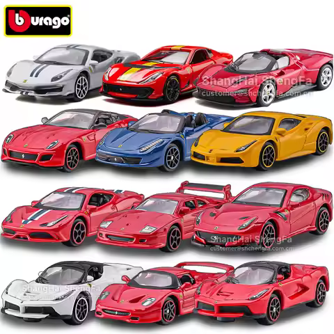 Bburago Diecast Car Model 1 64 Scale Alloy Simulation Ferrari Sports Car Sf90 Laferrari F12tdf For C