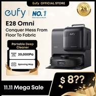 eufy by Anker Omni AI Robot Vacuum E28 - Hydrojet™ Self-Cleaning Mop Portable Deep Cleaner 20000 Pa