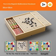 FUZAO | Multifunctional Chess Set for Children with Go Checkers Chinese Chess and Flying Chess