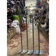 Ceiling fan hanger with 16mm iron square base, ceiling fan hanger length 45cm 50cm 60cm 70cm