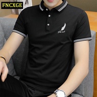 FNCXGE Men's Collar Plain Polo Shirt M-5XL T Shirt Lelaki Berkolar Baju Kolar