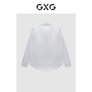 GXG Winter White Lapel Shirt - Men's Formal Clothing