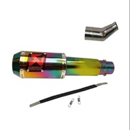 Akrapovic Lorenzo Rainbow Exhaust + Slip on Ninja 250cc CBR150R CBR250R