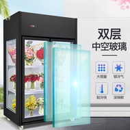 ST-⚓Flower Freezer Commercial Fresh Cabinet Air-Cooled Refrigerated Cabinet Flower Shop Refrigerator Freezer Freezer Lar