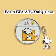 【Fast Shipment】For AIWA AT-X80Q Case Cartoon Interesting Transparent for AIWA AT-X80Q Casing Soft Ea
