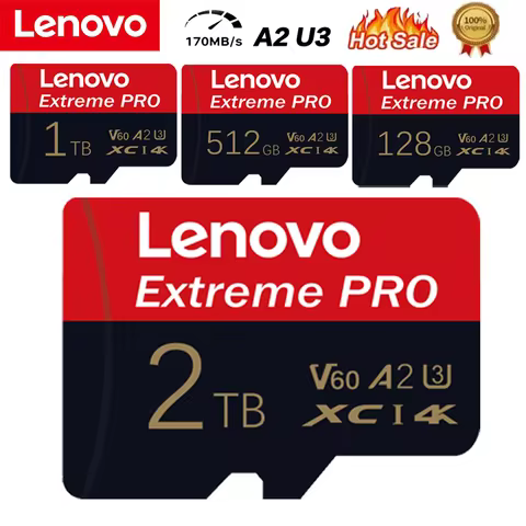 Lenovo 2TB 1TB 128GB High-Speed V30 Micro TF SDXC Card 512GB Memory Card U3 4K Ready for Nintendo Sw