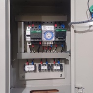 Panel tImer AC Kontaktor 18A 2 Output Panel AC Komplit