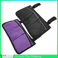 Bjiax Multiple Pockets Large Capacity Wheelchair Armrest Side Bag Storage