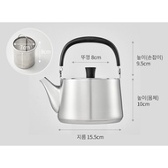 DR.Hows Stainless induction tea coffee pot kettle 1.5L (include net)