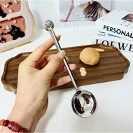 Koala Bear Long Handle 316 Stainless Steel Spoon N869, Safe 316L Stainless Steel Children's Spoon