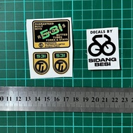 Reynolds 531 tubing decals sticker for vintage roadbike