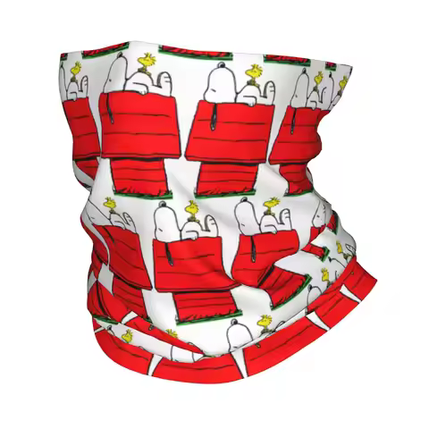 Cartoon Snoopy Woodstock Animation Bandana Winter Neck Warmer Women Windproof Wrap Face Scarf for Hi