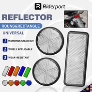 Motorcycle Reflector + Screw Warning Light Reflective Sticker Y15zr Lc135 Egos Srl115 Rs150 Ex5 Srl1