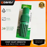 Foot Klep Tusen Valve Filter Pipa Sumur Pompa Air Pvc Hijau 3/4 Inch