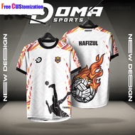 【Free Custom STL Jersey Name】Malaysia Original Design Sepak Takraw Jersey Custom Name Baju Takraw Le