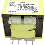 1PCS Boiler water heater power board transformer 200V11mA pin 8-pin TK4321000 Dual 12.3V 500mA