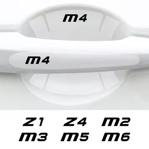 Car Door Handle Bowl Anti Scratch Sticker Exterior Accessories For BMW M4 G83 G82 F83 Z4 E89 E85 Z1 